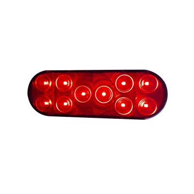 China Oval 6inch LED Truck Stop Tail Turn Light For American Truck And Trailer for sale