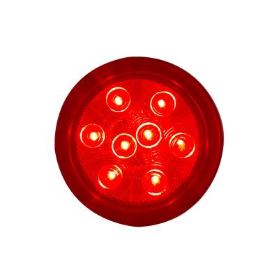 China Trailer Truck 4 Inch Around LED Stop Tail Turn Light For Trailers And Trucks Rear LED Tail Light for sale