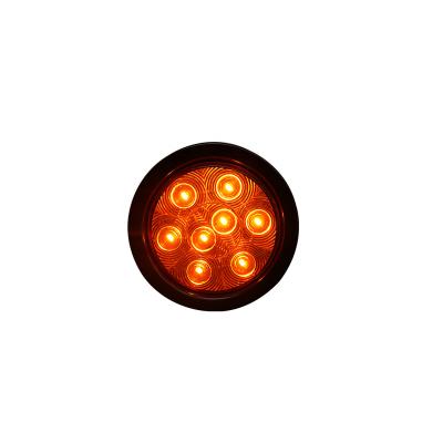 China High Quality Waterproof Round Truck Tail Trailer Truck 4 Inch LED Rear Turn Light/Indicator 12V 24V Park Signal for sale