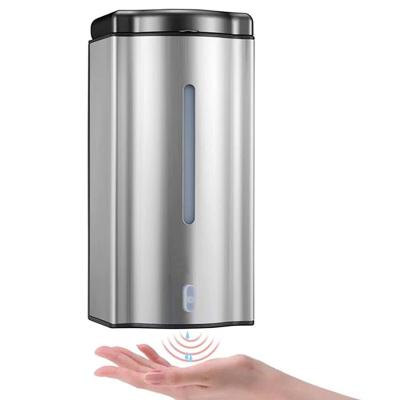 China Wall Mounted Commercial Automatic Foam Soap Dispenser Liquid Soap Dispenser Polished Stainless Steel Large Capacity 24oz/700ml for sale