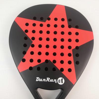 China Carbon Fiber Design Your Own Logo 38mm Custom Carbon Fiber 3K Paddle Beach Tennis Racket for sale