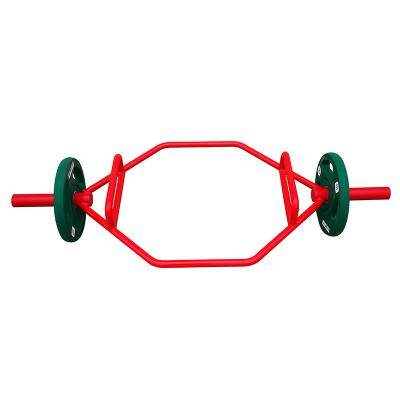 China Dumbbell Connecting Multi Functional Hexagonal Bar Barbell Home Equipment Weight Lifting Rod Commercial Large Ring Simple for sale