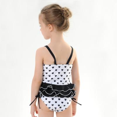 China Anti-UV No Ruffled One-Piece Limited MOQ Pleat Sling Swimming Suit Heart No Swimwear Swimwear For Kids Swimwear for sale