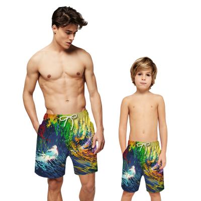 China High Waist Wave Board OEM ODM Punch Bandage Jammer Anti-UV Swim Shorts Men For Swimming Trunks With Back Pocket for sale