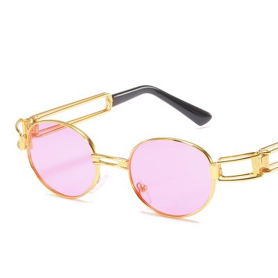 China New Style Fashion Sunglasses Sun Glasses Alloy Round Gold Gafas De Sol Women Eyewear Spectacle Glasses Frame Eyewear Shades for sale