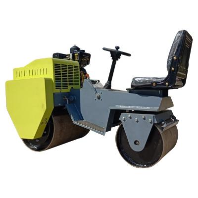 China E.P Low Price Double Drums Machinery Repair Shop Used Diesel Engine Used Small Mini Vibration Road Roller Vibratory Compactor For Sale for sale