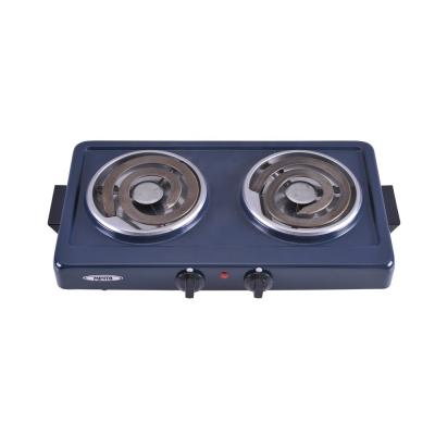 China Household 2 Burner Flat Coil Hot Plate, Russia Electric Stove, Double Burner Hot Plate for sale