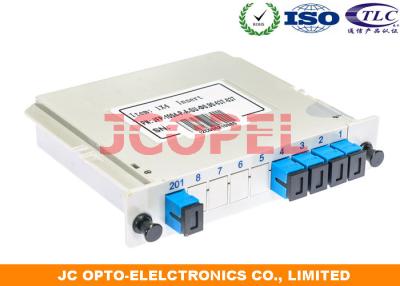 China Outdoor Optical Distribution Splitter 1 In 4 Out Cassette Card G657A2 for sale