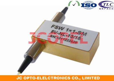 China 1x1 Mechanical Fiber Optic Switch Single Mode 1260 - 1620nm Available for sale