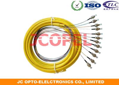 China FC / UPC Single Mode Fiber Optic Patch Cord 12 Core Fiber Patch Cable for sale