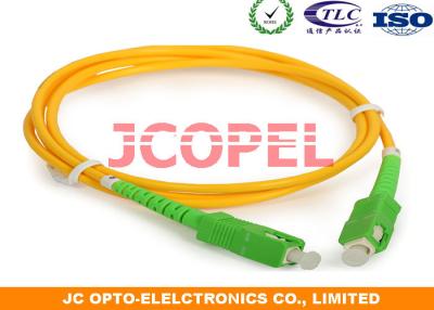 Chine Sc optique recto de câble du SM 3.0mm de corde de correction de fibre de FTTH/UPC - connecteur de Sc/UPC à vendre