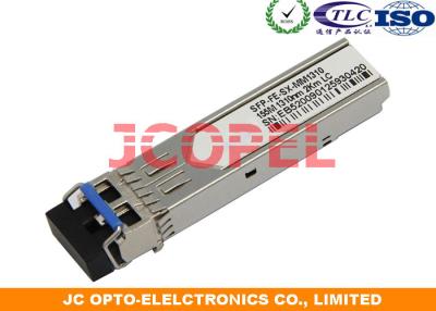 China 155M SFP Fiber Optic Transceiver Module 1310nm Wavelength 2KM LC Port 2 Fiber for sale