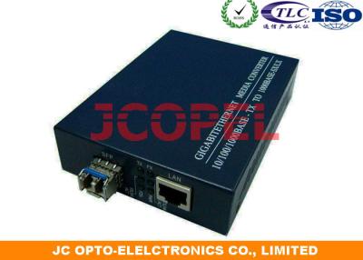 China Single Mode SFP Fiber Media Converter 10 / 100 / 1000 Base IEEE802.3u for sale