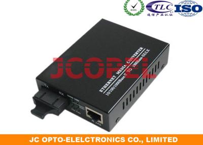 China Manageable Fiber Media Converter 1000 Mbps Ethernet Cable 0℃ ~ 50℃ Single for sale