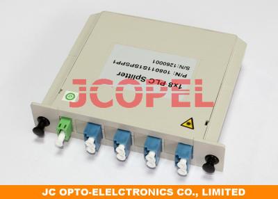 China Cassette PLC Splitter 1x8  Module for Optical Distribution Box High reliablity for sale