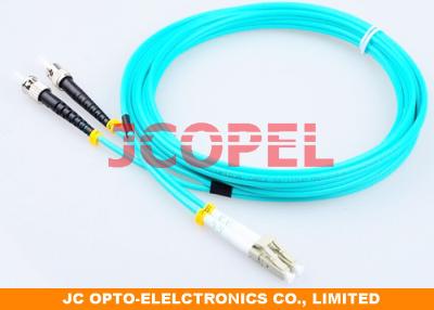 China OM3 Fiber Optical Patch Cord ST UPC to LC UPC Connector 3.0m Jumper Cable for sale