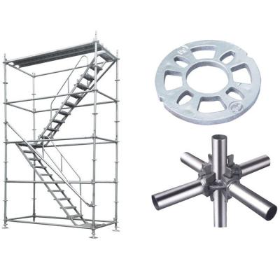 China Construction Certificated Wall Formwork Galvanized Steel Horizontal Ledger End Tall Buildings Ringlock Scaffolding Components System For Sale for sale