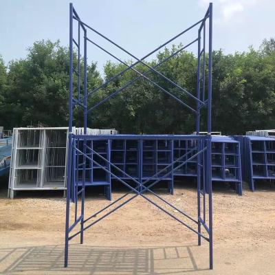 China Korean painting construction scaffolding sale steel H frame A type movable portal frame steel scaffolding frame ladder scaffolding for sale