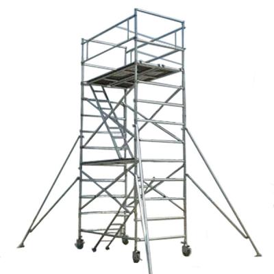 China Construction Scafolding Scaffolding Aluminum Tower 6 Meter 10m Aluminum Scaffolding Tower for sale