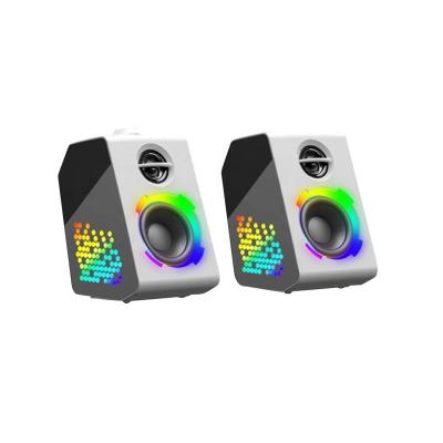 China Wholesale Price Powerful Led Light High Fidelity Loudspeaker SOAIY SH20 Desktop Loudspeaker China Desktop Loud Computer Subfer for sale