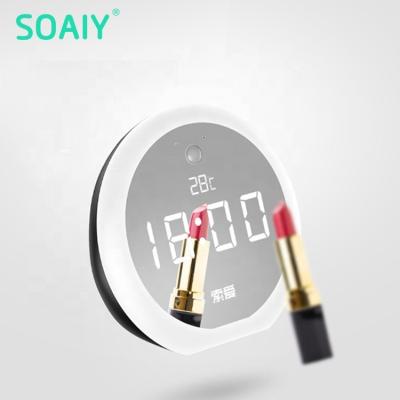 China SOAIY mini fullrange draagbare wekker wireless USB mirror speak clock display blotooth tws speaker blututh speakers for sale