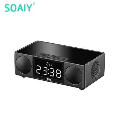 China SOAIY S99 Full Range 2 Wireless Customizable msica logo bafle way led speaker with screen for sale