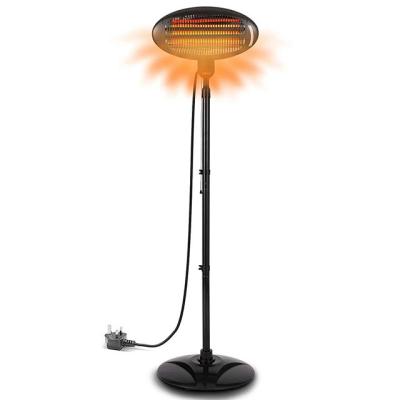 China Stocked Standing Thermostat 1000 2000W Infrared Outdoor Electric Patio Heater Adjustable Control Floor for sale