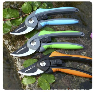 China High Quality Anti-Slip Handle Cut Pruning Scissors With Safety for sale