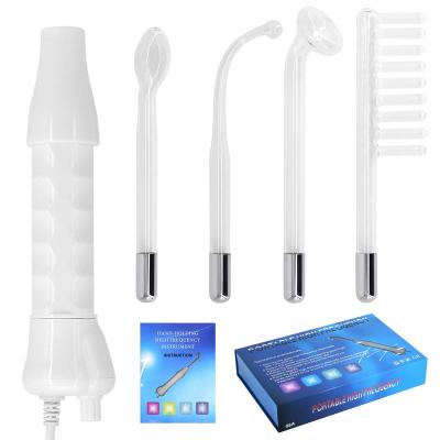 China Skin Tightening Product Glass Tube Face Skin Care High Frequency Therapy Wand for sale