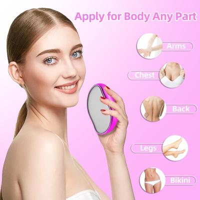 China Mini Painless Amazon Hot Selling Portable Hair Eraser Epilator Waterproof Crystal Hair Remover for Hand and Leg for sale