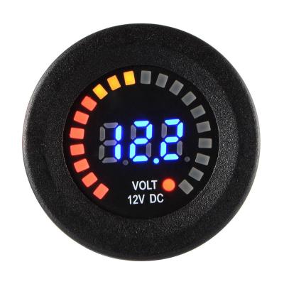 China For DC 12V Car or Motorbike LED Digital Display Car Boat Marine Panel Meter Gauge Car Motorcycle Voltmeter Battery Monitor for sale