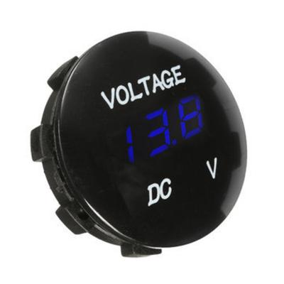 China For Motorcycle Car or Car 12V Motorcycle Volt Meter Marine Measurement With Reverse Connection LED Digital Waterproof Voltmeter for sale