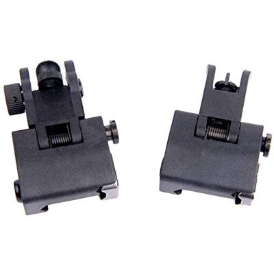 China Aluminum Alloy AR15 45 Degree Front And Rear Sight Flip Up Transition Bracket Quick Iron Sights Rear AR15 Sight for sale