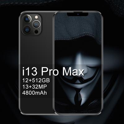 China Max Dual SIM Card Hot i13 Pro 6.7 inch 16GB+512GB Android Smartphone 10 Core 5G LEFT Phone 3 Camera Face ID Unlocked Version Mobile Phone for sale