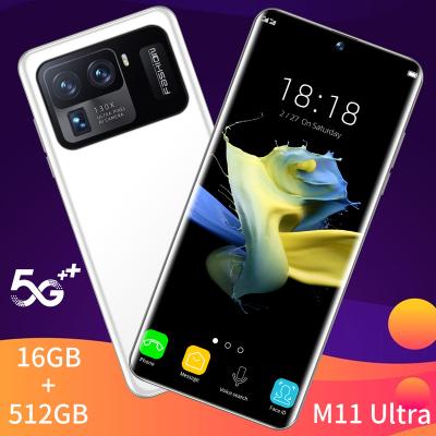 China Dual SIM Card Hot Selling M11 Ultra Smartphone 16GB+512GB Full Screen Mobile Phone Finger / Face Unlock Mobile Phone for sale