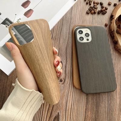 China Shockproof Solid Wooden TPU Cases Impact Protection Mobile Phone Cases For iPhone 11 12 13 Pro Max for sale