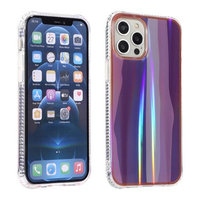 China Glitter Shockproof Case Compatible With iPhone 12 Case Cute Glitter Laser Glitter Bling Anti-Slick Protective Case For iPhone 12 for sale