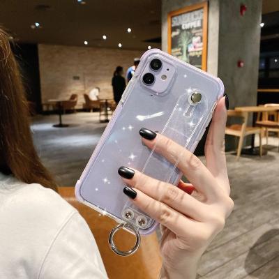 China Glitter Shockproof Case Compatible With iPhone 12 Case Glitter Clear Sparkle Bling Cute Anti-Slick Protective Case For iPhone 12 for sale