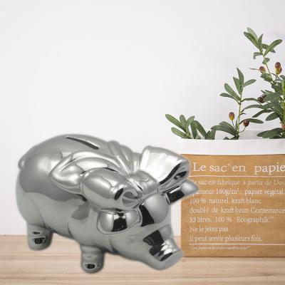 China Wholesale Ceramic Home Decoration Pink Pig Piggy Bank Lovely Decoration For Home Decor for sale