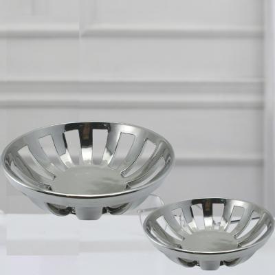 China Viable Unique Silver Ceramic Candle Dish Fruit Food Dish Design Ceramic Dish for sale