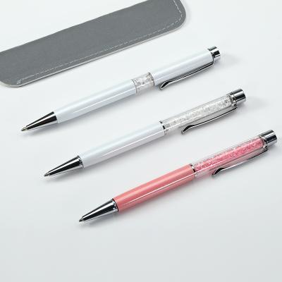 China Office and School Promotional Durable Plastic Crystal Roller Pen for sale