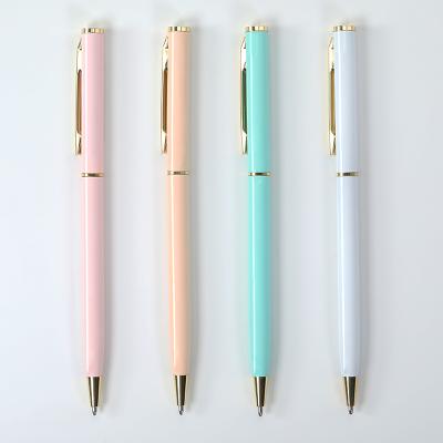 China High Quality Glitter Custom Business Office Colorful Metal Signing Pen for sale