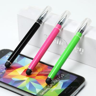 China Durable Shenzhen Supplier 2 In 1 Material Colored Matel Touch Stylus Pen With Custom Logo for sale