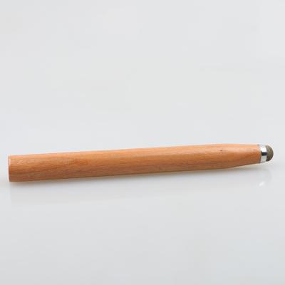 China 2 In 1 Use Novelty Eco-friendly Wood Touch Stylus Pen Best For Tablets for sale