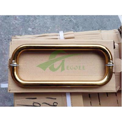 China Modern Tempered Stainless Steel Shower Double Sided Door Pull Shower Door Handle for sale