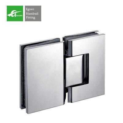 China 180 degree frameless stainless steel shower room modern glass door flange glass to glass flange for bathroom for sale