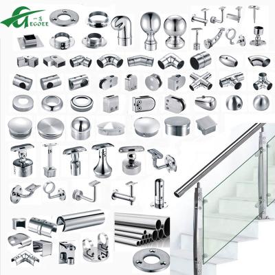 China 304 316 Stainless Steel Materials Modern Balcony Railing Railing Fence Accessories Fitting Bracket Bracket For Stair Decoration for sale