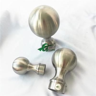 China Decorative SS 304 Stainless Steel Stair Railing Accessories Modern Handrail Stainless Steel Balls for sale