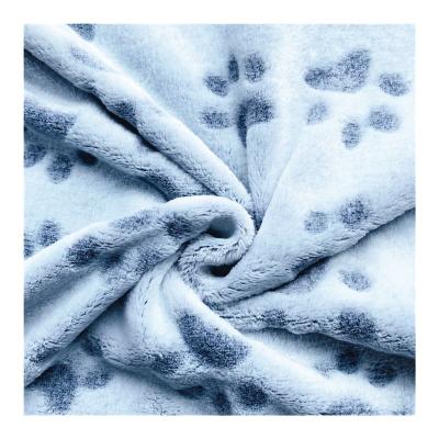 China Widely used plush factory sale various pretty custom plain dyed 100% polyester 3d embossed flannel fleece fabric for sale