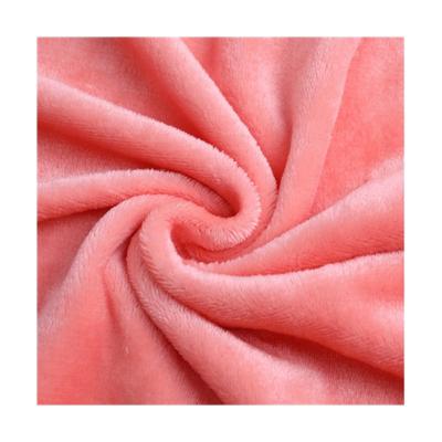 China Anti pill soft feel mulit colors warm double faced baby blanket flannel fleece fabric for pajama blanket fabric for sale